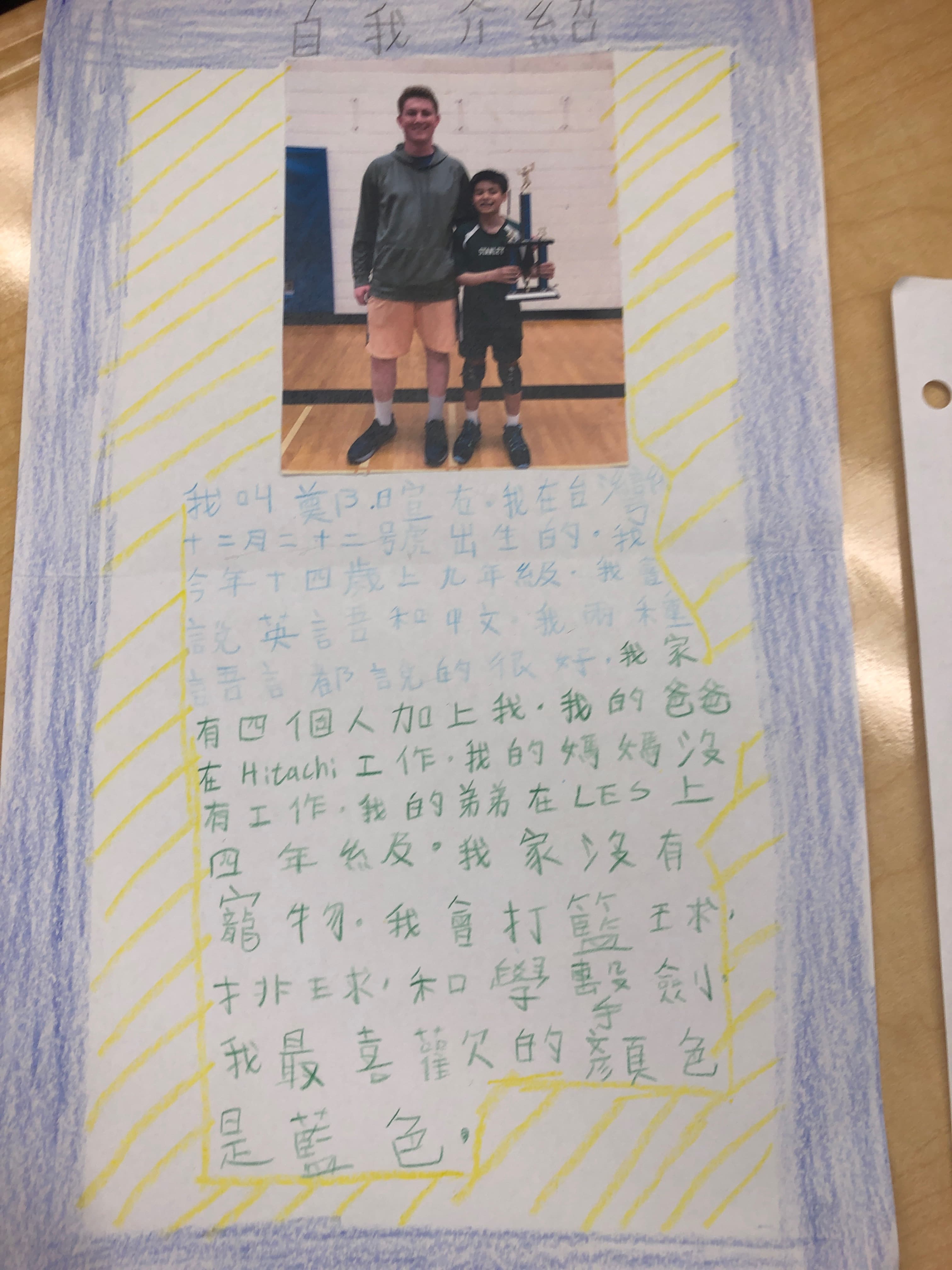 自我介紹海報